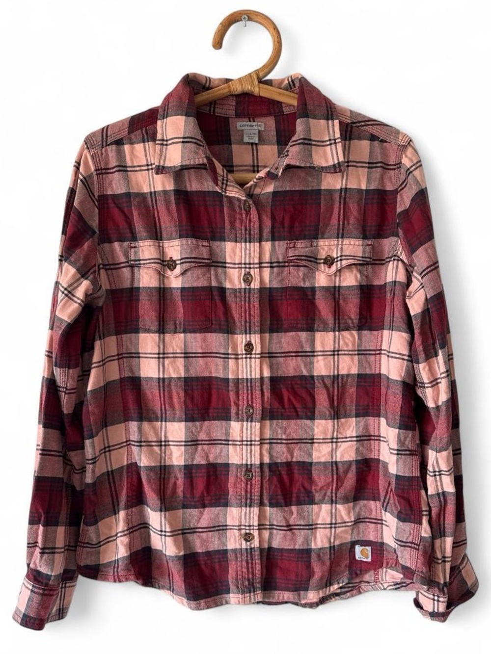 Carhartt Plaid Lumberjack Gorpcore 90s Y2K Sakter Grunge Flannel shirt Large $55